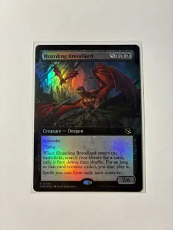 Hoarding Broodlord Extended Art Foil March Of The Machines MTG NM - Image 1