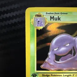Pokemon 1st Edition Muk 13/62 Fossil Holo Fast Shipping MP- - Image 2