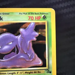 Pokemon 1st Edition Muk 13/62 Fossil Holo Fast Shipping MP- - Image 3