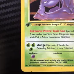 Pokemon 1st Edition Muk 13/62 Fossil Holo Fast Shipping MP- - Image 4