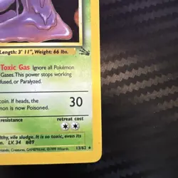 Pokemon 1st Edition Muk 13/62 Fossil Holo Fast Shipping MP- - Image 5