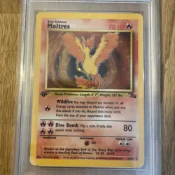 Pokemon Cards - PSA 8 1st Edition Moltres 12/62 - Fossil Set Holo - NM-MT - PSA8 - Image 2