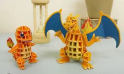 Pokemon Sigumi Japanese Paper Art Puzzle Charmander and Charizard - Image 3