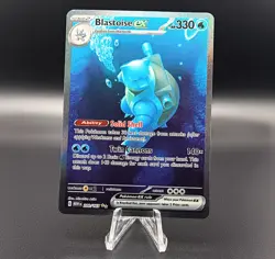 Pokemon Scarlet & Violet 151 Blastoise EX 200/165 Sir Special Illustration LP/MP - Image 1