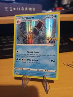 Pokemon TCG Gyarados Pokemon Go 022/078 Holo Rare MINT - Image 1