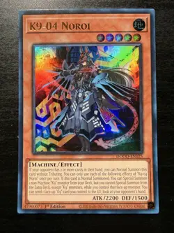 K9-04 Noroi (ULTRA RARE) DOOD-EN025 (NM/M) 1st Edition Konami Yu-Gi-Oh! - Image 2