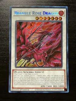 Bramble Rose Dragon (SECRET RARE) DOOD-EN039 (NM) 1st Edition Konami Yu-Gi-Oh! - Image 2