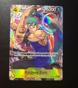 One Piece CCG Roronoa Zoro OP15-113 SR Alt Art Adventure on KAMI's Island ENG NM - Image 1