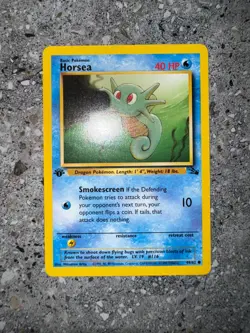 Pokemon TCG Cards 1st Edition Horsea 49/62 Fossil EXC-NM - Image 3
