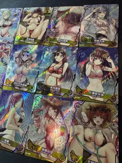 Goddess Story Waifu Bikini 18 x Character Doujin Cards Maiden Girl Party SSR UR - Image 5