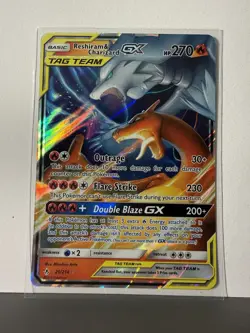 Pokemon TCG Tag Team Rashiram & Charizard GX 20/214 SM Unbroken Bonds Holo - Image 1