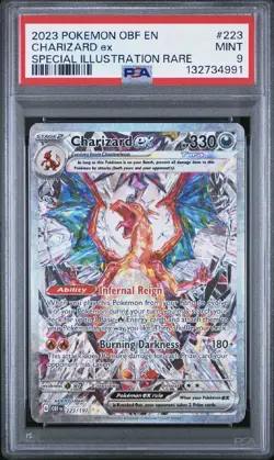 2023 Pokemon SV Obsidian Flames - OBF EN Charizard ex #223/197 PSA 9 - Image 1