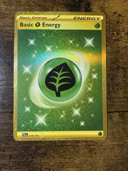 Pokemon TCG Basic Grass Energy 278/193 Holo Hyper Rare Paldea Evolved - Image 1