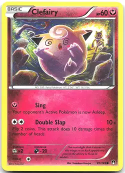Clefairy 81/122 Common BREAKpoint Pokemon Lightly Played - Image 1