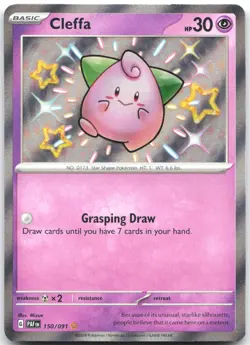 Cleffa 150/091 Shiny Rare Paldean Fates Near Mint - Image 1