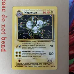 Pokemon TCG Magneton None Holo Rare 26/62 Fossil 1999 WOTC Near Mint NM - Image 2