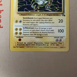 Pokemon TCG Magneton None Holo Rare 26/62 Fossil 1999 WOTC Near Mint NM - Image 4