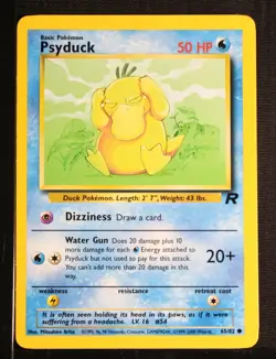 PSA 9 MINT 2000 Pokemon Team Rocket #65 Psyduck !!! - Image 3