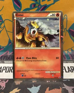 Entei Black Star Promo Holo Fall 2010 Collector's Tins HGSS20 Pokemon TCG - Image 1