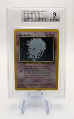 BGS 9 Mint Wobbuffet 16/75 Holo Unlimited 2001 Pokemon Neo Discovery - Image 1