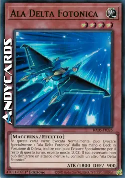 ALA DELTA FOTONICA • (Photon Delta Wing) • Super R • RA05 IT026 • 1Ed • Yugioh! - Image 1
