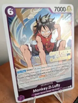 One Piece Monkey D. Luffy Judge OP03-070 Gold Stamped Foil Promo English - Image 2