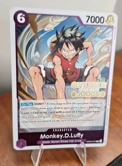One Piece Monkey D. Luffy Judge OP03-070 Gold Stamped Foil Promo English - Image 3