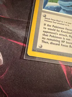 Focus Band 86/111 Pokemon Neo Genesis Unlimited Rare Card WOTC LP/MP - Image 2