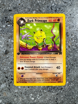 Pokemon TCG Cards 1st Edition Dark Primeape 43/82 Team Rocket Uncommon EXC-NM - Image 1