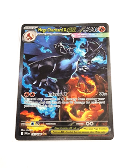 NM SIR Mega Charizard X ex (125/094) Phantasmal Flames Pokemon Card 7-8 - Image 3