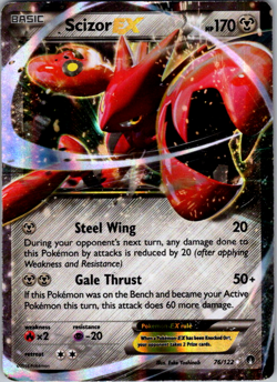 Scizor EX 76/122 - Pokemon TCG Breakpoint XY Ultra Rare Card - Image 1