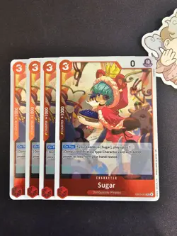 4x EB03-005 Sugar R Playset - One Piece Card Game - Heroines Edition Eng - Image 1