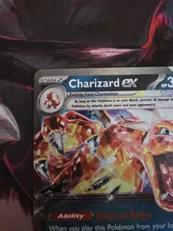 Pokemon TCG Charizard EX Holo Double Rare Card SV Paldean Fates 054/091 - Image 2