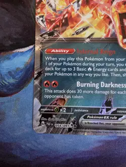 Pokemon TCG Charizard EX Holo Double Rare Card SV Paldean Fates 054/091 - Image 5