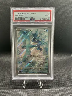 2025 Pokemon Articuno Illustration Rare Card PSA 9 Mint #161 - Image 1
