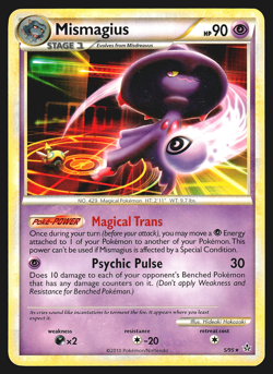 Mismagius 5/95 HS Unleashed Pokemon Card LP - Image 1