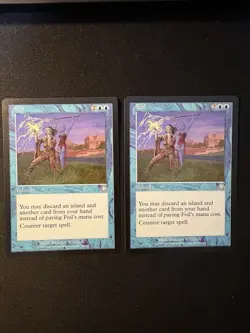 Magic: The Gathering Foil Prophecy Instant Card Lot 2x Bradley Williams Art - Image 1