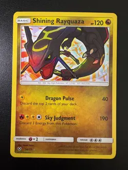 Pokemon TCG - Shining Rayquaza - Holo Rare - Shining Legends 56/73 - NM - Image 1