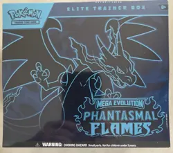 POKEMON TCG MEGA EVOLUTION PHANTASMAL Flames Elite Trainer Box MINT SEALED L@@K! - Image 1