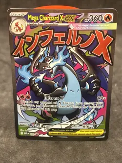 Pokemon TCG Mega Charizard X ex Black Star Promo MEP 023 Holo (1) - Image 1