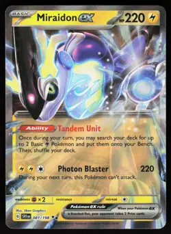 Miraidon ex 081/198 Double Rare Scarlet & Violet Pokemon Holo NM - Image 1