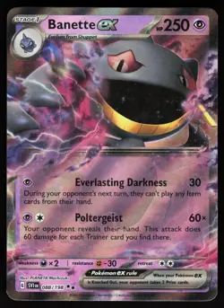 Banette ex 088/198 Double Rare Scarlet & Violet Pokemon Holo NM - Image 1