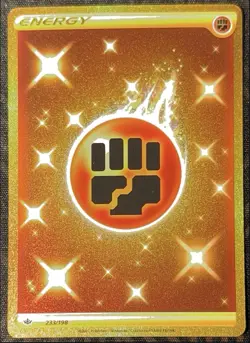 Fighting Energy - 233/198 - Pokemon Chilling Reign Sword & Shield Secret Rare NM - Image 1