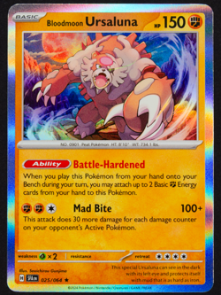 Bloodmoon Ursaluna - 025/064 Holo Rare - Shrouded Fable - Pokemon - Image 1