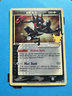 Greninja Gold Star SWSH144 Pokemon TCG Celebrations Pokemon Black Star Promo - Image 1
