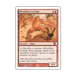 WOTC MtG 8th Ed Bloodshot Cyclops (R) (Foil) EX - Image 1