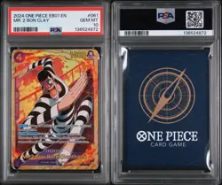 2024 One Piece English Mr. 2 Bon Clay EB01-061 Extra Booster Secret Rare PSA 10 - Image 2