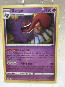 Gengar 57/198 Holo - Pokemon - Swsh06: Sword & Shield - Chilling Reign set. NM - Image 1