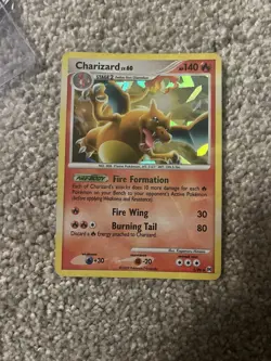 NM Pokemon Charizard LV.60 1/99 2009 Holo 140 HP Flame Stage 2 Pokemon Card - Image 1