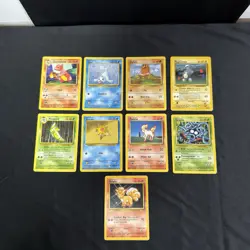Pokemon Base Set Unlimited Bundle - Lot Of 18 Cards - LP to HP Conditions - Image 1